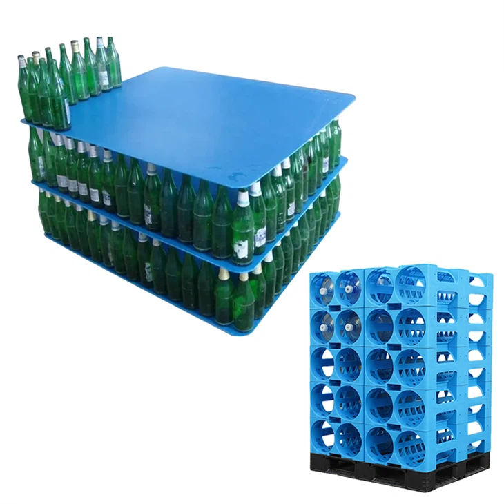 Feuille de séparation des bouteilles en plastique