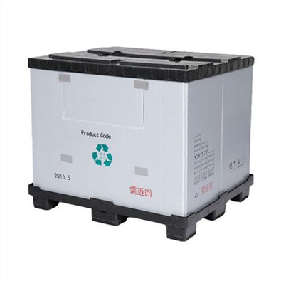 Boîte à palettes à manches en plastique