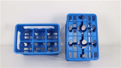 Caisses de bière et d'eau minérale en plastique pour 6 bouteilles